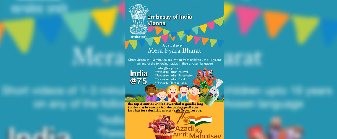 Embassy of India launches a virtual event-‘Mera pyara Bharat on the occasion of Childrens Day.