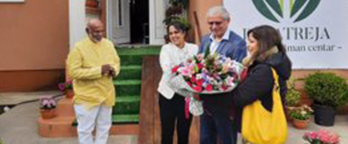 During his visit to Montenegro Amb. Jaideep Mazumdar visited the Dathathreya AyurvedaCentre