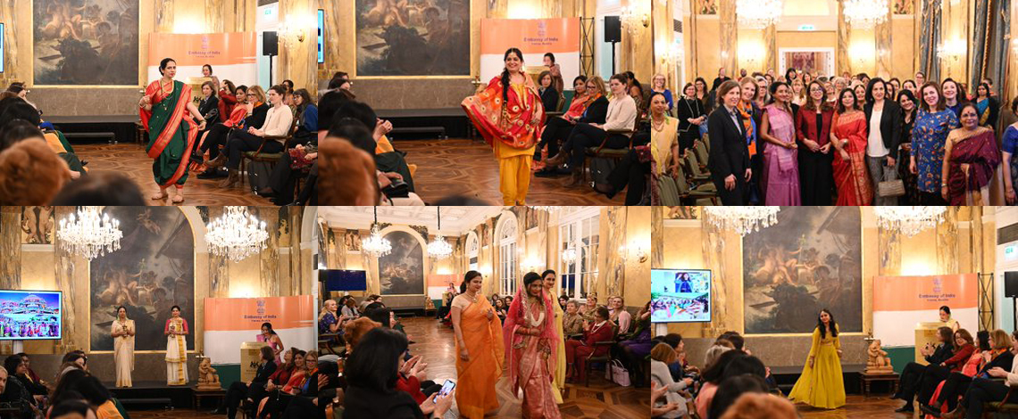 Fashion Show - Threads of Tradition on the occasion of Women's Day