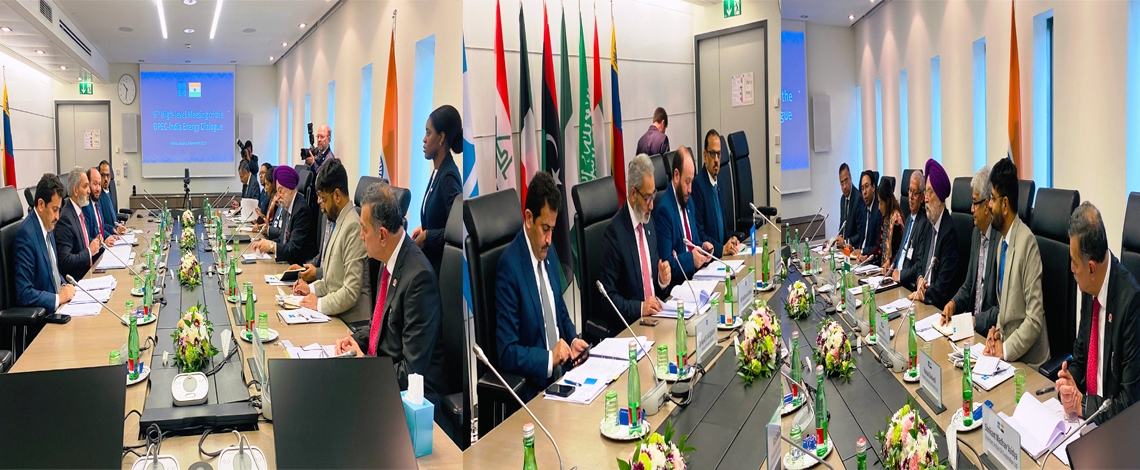 First session of the 6th High-Level Meeting of the India-OPEC Energy Dialogue at OPEC Secretariat, Vienna